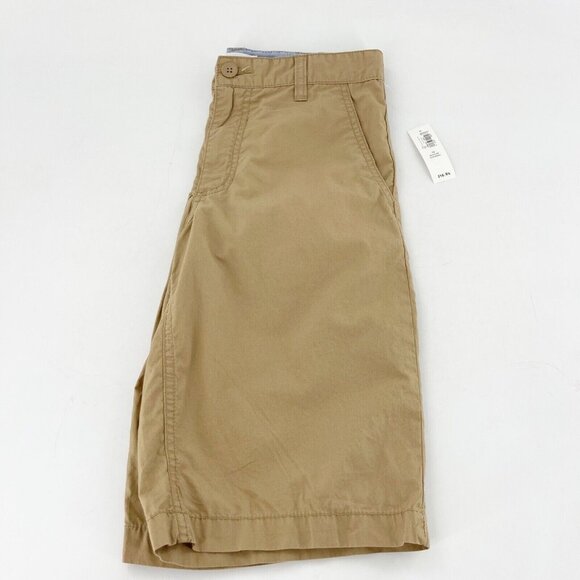 Old Navy Khaki Bermuda Shorts Size 12 Regular Cotton Blend Chino Boys New Youth - Picture 9 of 13